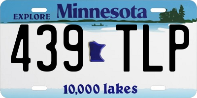 MN license plate 439TLP