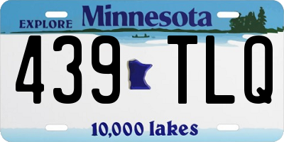 MN license plate 439TLQ