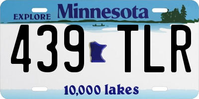 MN license plate 439TLR