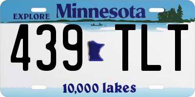 MN license plate 439TLT