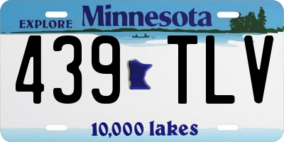 MN license plate 439TLV