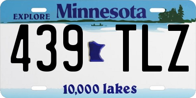 MN license plate 439TLZ