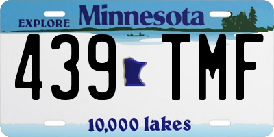 MN license plate 439TMF