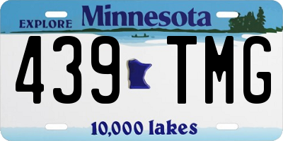 MN license plate 439TMG