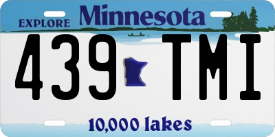 MN license plate 439TMI