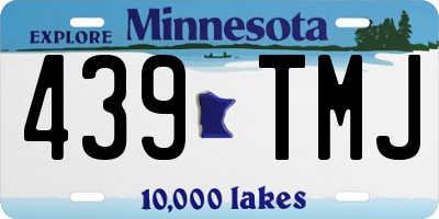 MN license plate 439TMJ