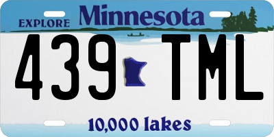 MN license plate 439TML