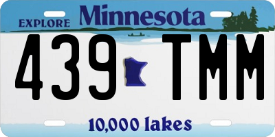 MN license plate 439TMM