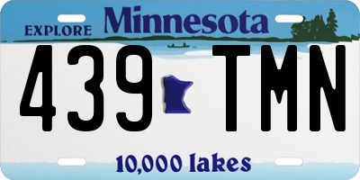 MN license plate 439TMN