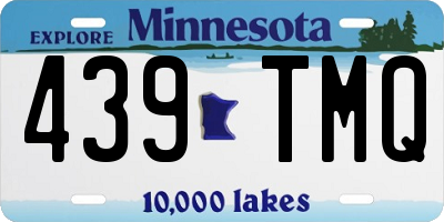 MN license plate 439TMQ