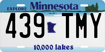 MN license plate 439TMY