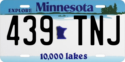 MN license plate 439TNJ