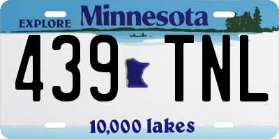 MN license plate 439TNL