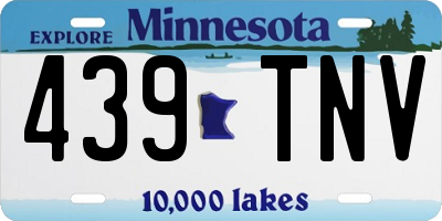 MN license plate 439TNV