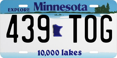MN license plate 439TOG