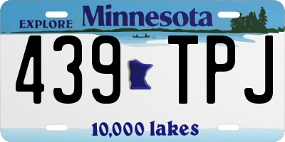 MN license plate 439TPJ