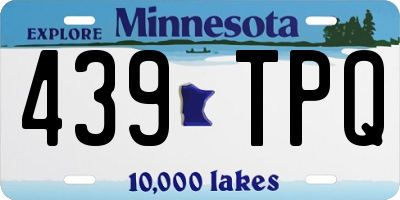 MN license plate 439TPQ