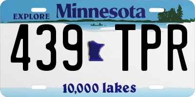 MN license plate 439TPR