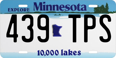 MN license plate 439TPS
