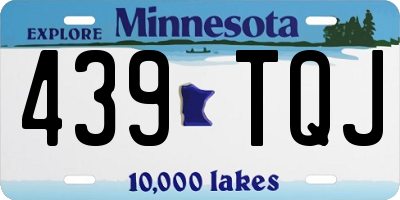 MN license plate 439TQJ