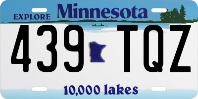 MN license plate 439TQZ