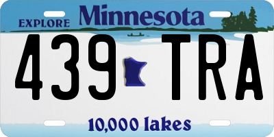 MN license plate 439TRA