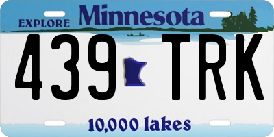 MN license plate 439TRK