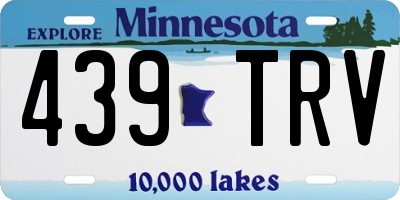 MN license plate 439TRV