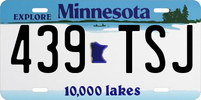 MN license plate 439TSJ