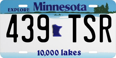 MN license plate 439TSR