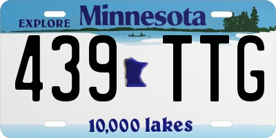 MN license plate 439TTG