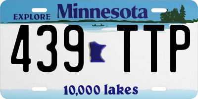 MN license plate 439TTP