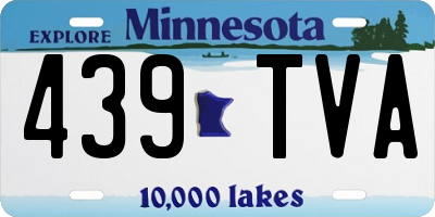 MN license plate 439TVA