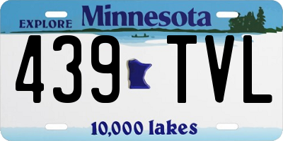 MN license plate 439TVL