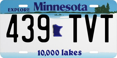 MN license plate 439TVT
