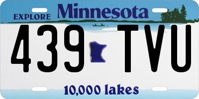 MN license plate 439TVU