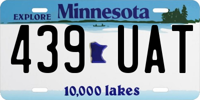 MN license plate 439UAT