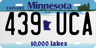 MN license plate 439UCA