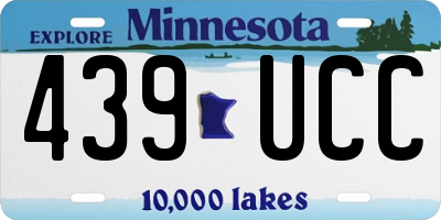 MN license plate 439UCC