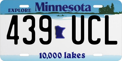 MN license plate 439UCL