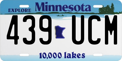 MN license plate 439UCM