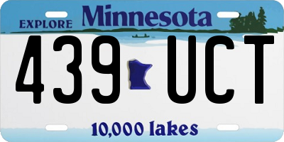 MN license plate 439UCT