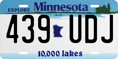 MN license plate 439UDJ