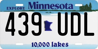MN license plate 439UDL