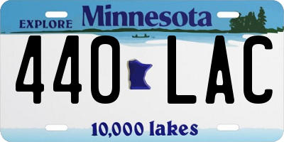 MN license plate 440LAC