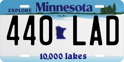 MN license plate 440LAD