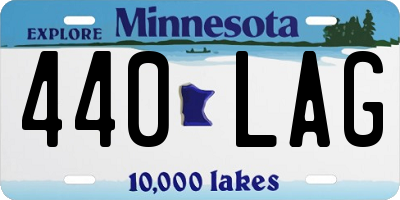 MN license plate 440LAG