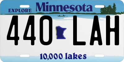 MN license plate 440LAH