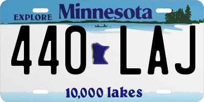 MN license plate 440LAJ