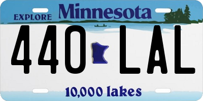 MN license plate 440LAL